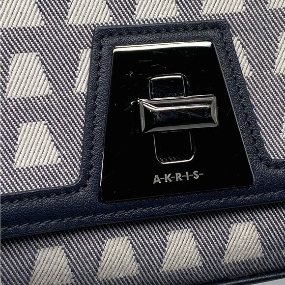 Akris Small Anouk Trapezoid Jacquard Crossbody Bag - Picture 8 of 14